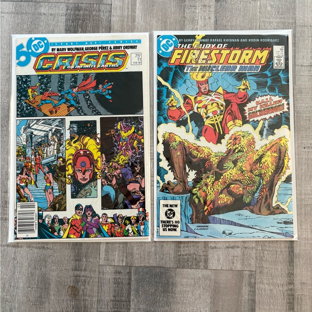 DC Comics The Fury of Firestorm & Crisis of Infinite Earth Set of Two Comics